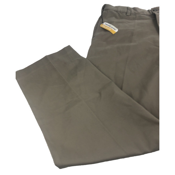 Savane Men's Chino Pants 34 x 30 Flat Front Straight Fit Khaki Dress Pants NEW - Picture 4 of 10